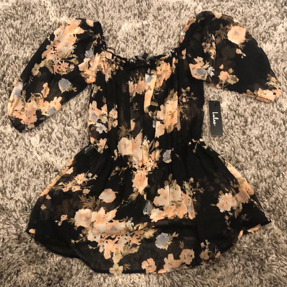 Off the shoulder see through top brand new